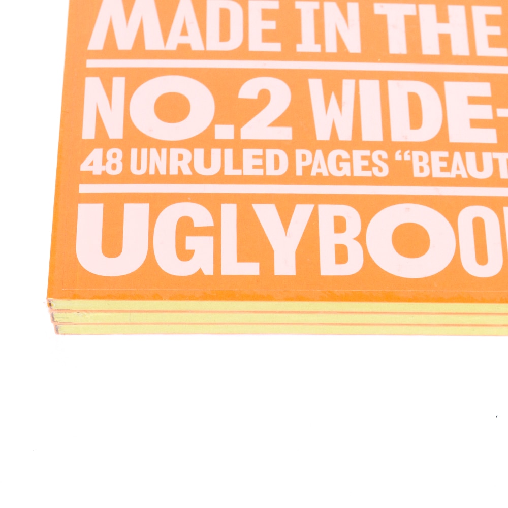 Memo & Notebooks, Art & School, 8"x5.75", Uglybooks, #2, Perfect Bound, Book, 3 Pack, Honey Bell, 963748